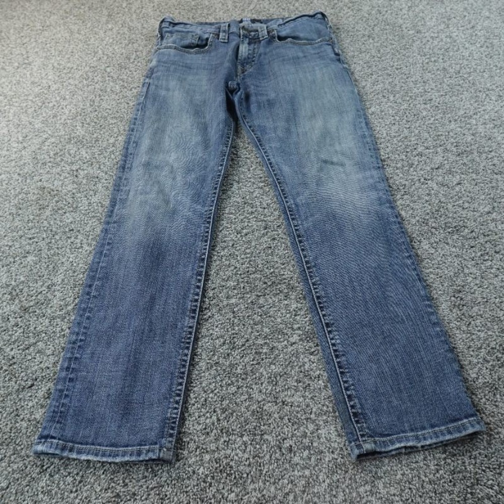 Silver Jeans Mens 32X30 Dark Blue Denim Pants Konrad Slim Straight Stretch Fade